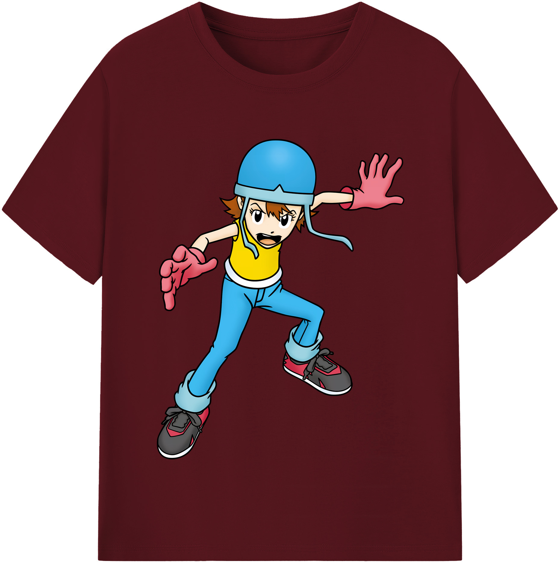 （画像用） Digimon デジタルモンスター/デジモン 綿100％半袖Tシャツ（フロントプリント）